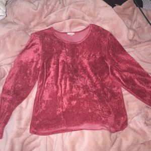 Crushed Velvet Long Sleeve
